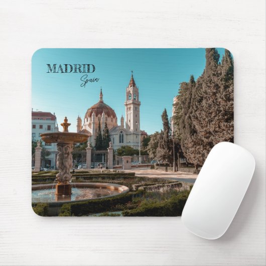 Madrid Spanje Reislandschap souvenir Muismat (Met muis)