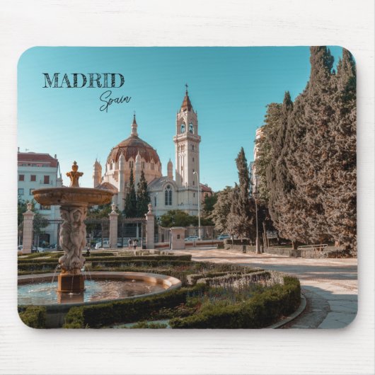 Madrid Spanje Reislandschap souvenir Muismat (Voorkant)
