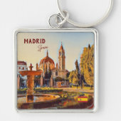 Madrid Spanje Reislandschap souvenir Sleutelhanger (Voorkant)