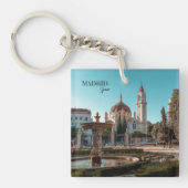 Madrid Spanje Reislandschap souvenir Sleutelhanger (Voorkant)