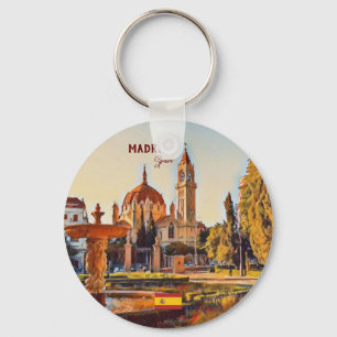 Madrid Spanje Reislandschap souvenir Sleutelhanger