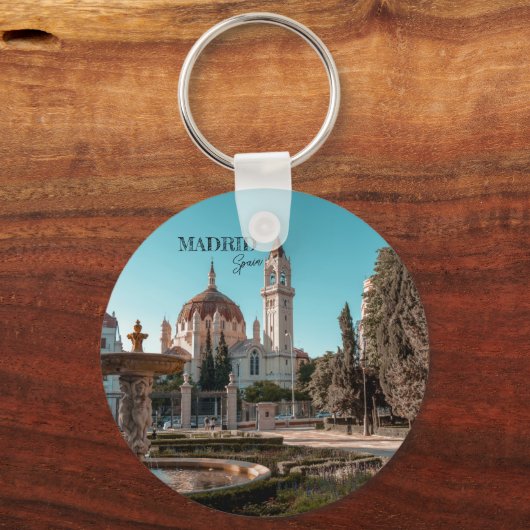 Madrid Spanje Reislandschap souvenir Sleutelhanger (Voorkant)