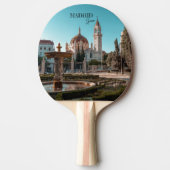 Madrid Spanje Reislandschap souvenir Tafeltennisbatje (Voorkant)