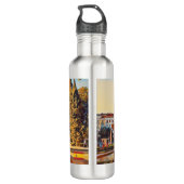 Madrid Spanje Reislandschap souvenir Waterfles (Achterkant)