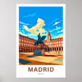 Madrid Spanje Reisprint Poster (Voorkant)