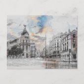 Madrid Spanje Reizen Landschap Souvenir Vakantie Feestdagenkaart (Voorkant)