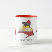 Madrid Spanje Retro Regio Kaart  Bull Mok (Midden)