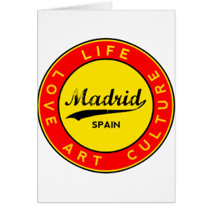 Madrid, Spanje, rode cirkel, kunst