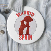 Madrid Spanje Ronde Button 6,0 Cm (In situ)