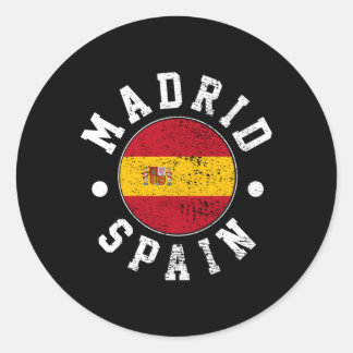 Madrid Spanje Ronde Sticker