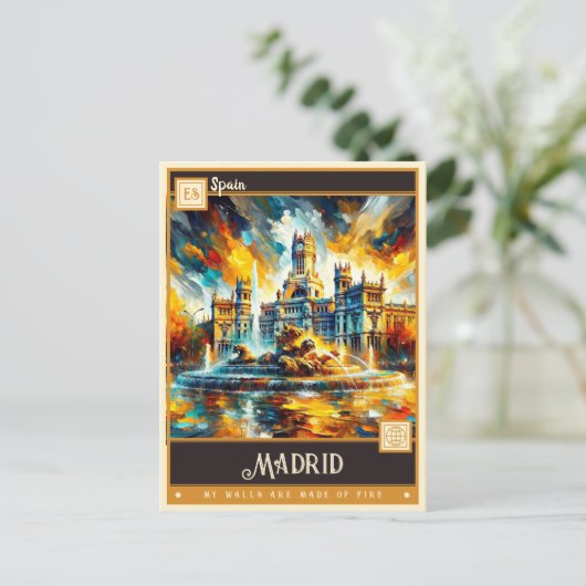 Madrid, Spanje |  schilderij Briefkaart (Staand voorkant)