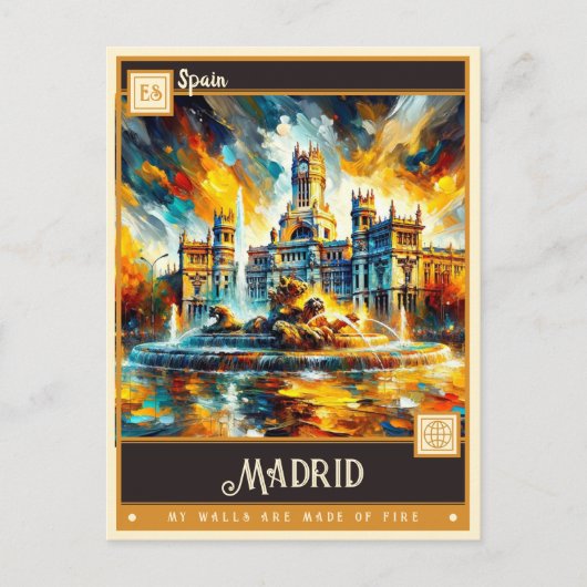 Madrid, Spanje |  schilderij Briefkaart (Voorkant)