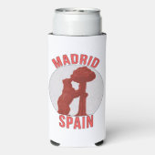 Madrid Spanje Seltzer Blikjeskoeler (Seltzer Achterkant)