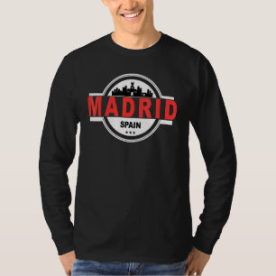 Madrid Spanje Skyline City Trip T-shirt