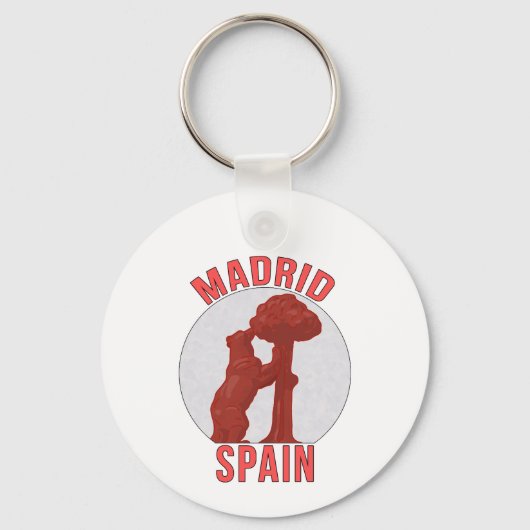Madrid Spanje Sleutelhanger (Voorkant)
