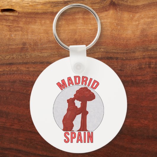 Madrid Spanje Sleutelhanger (Achterkant)