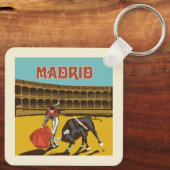 Madrid, Spanje Sleutelhanger (Achterkant)