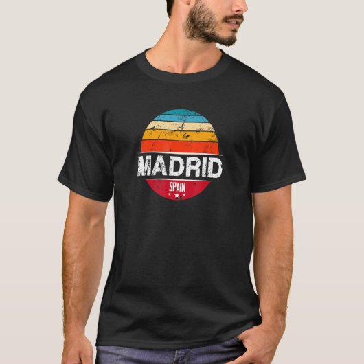 Madrid Spanje Souvenir T-shirt (Voorkant)