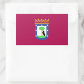 Madrid Spanje (stad) Vlag Rechthoekige Sticker (Tas)