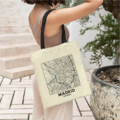 Madrid, Spanje, Stadsplattegrond Boodschappentas Tote Bag