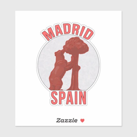 Madrid Spanje Sticker (Vel)