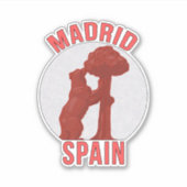 Madrid Spanje Sticker (Voorkant)