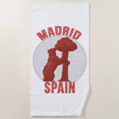 Madrid Spanje Strandlaken (Voorkant)