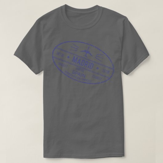 Madrid Spanje T-shirt (Design voorkant)