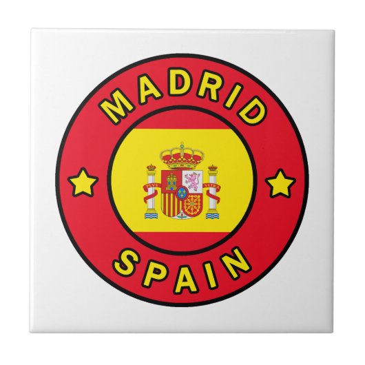 Madrid Spanje Tegeltje (Voorkant)