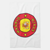 Madrid Spanje Theedoek (Verticaal)