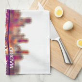 Madrid Spanje Theedoek (Quarter Fold)