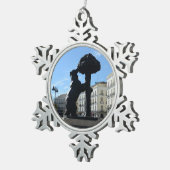 Madrid, Spanje Tin Sneeuwvlok Ornament (Rechts)