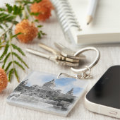 Madrid Spanje – Vakantie Souvenir met Schilderacht Sleutelhanger (Voorkant Rechts)