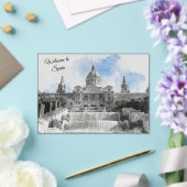 Madrid Spanje – Vakantie souvenir Welkom in Spanje Acryl Uitnodigingen (Insitu (Huwelijk))