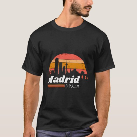 Madrid Spanje Vakantie T-shirt (Voorkant)