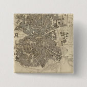 Madrid, Spanje Vierkante Button 5,1 Cm (Voorkant)