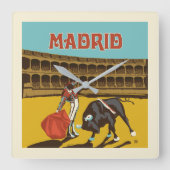 Madrid, Spanje Vierkante Klok (Voorkant)