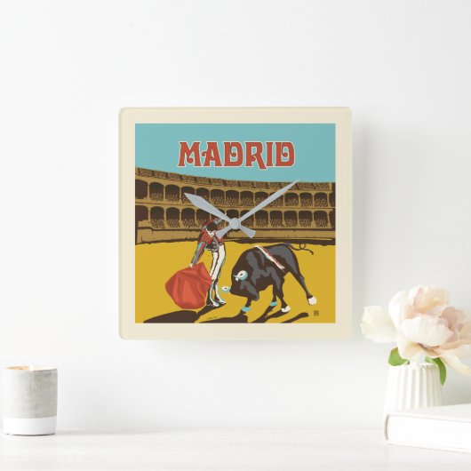 Madrid, Spanje Vierkante Klok (Huis)