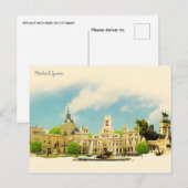 Madrid Spanje vintage reizen Beer Briefkaart (Voorkant / Achterkant)