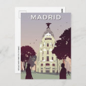 Madrid Spanje vintage reizen espana Spaans Briefkaart (Voorkant / Achterkant)