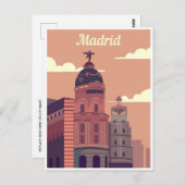 Madrid Spanje vintage reizen espana Spaans Briefkaart (Voorkant / Achterkant)