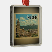 Madrid Spanje Vintage Travel Ornament (Rechts)