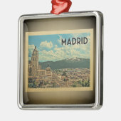 Madrid Spanje Vintage Travel Ornament (Links)