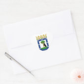 Madrid Spanje wapen Hart Sticker (Envelop)