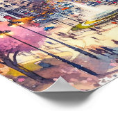 Madrid Spanje Waterverf Poster (Hoek)