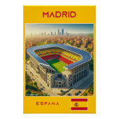 Madrid Stadium - Spain - Ecological Design Perfect Poster (Voorkant)