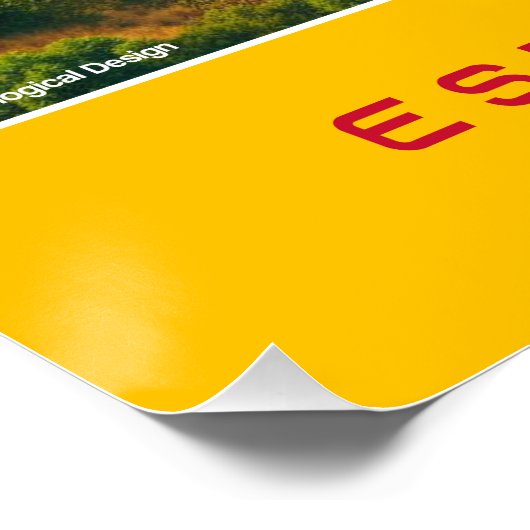 Madrid Stadium - Spain - Ecological Design Perfect Poster (Hoek)