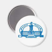 Madrid Stamp Magneet (Voorkant / Achterkant)