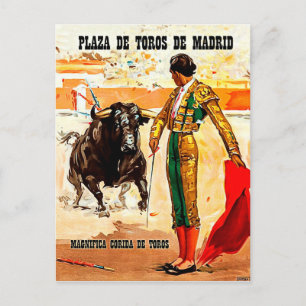 Madrid, Stierenarena, Spanje, stierenvechten Briefkaart