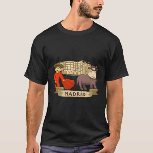 Madrid Stierenvechtstier Spanje T-shirt (Voorkant)